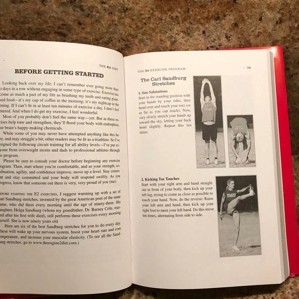 The Engine 2 Diet by Rip Esselstyn Hardcover Book Plant Based Healthy Eating